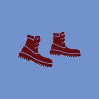 Mode Schuhe Logo Vektordesign vektor
