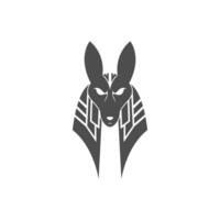 Anubis-Symbol-Logo-Design-Illustrationsvorlage vektor