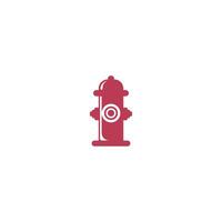 Hydranten-Symbol-Logo-Design-Vorlage-Vektor vektor