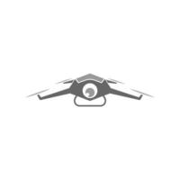 drone ikon logotyp design illustration vektor