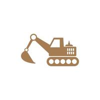 Bagger-Icon-Design-Illustrationsvorlage vektor