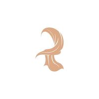 Hijab-Logo-Symbol-Illustrationsdesign-Vorlage vektor