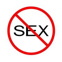 Zeichen oder Symbol, kein Sex vektor