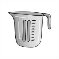 Vektor farbige Salz- und Pfefferstreuer. Küchenwerkzeug-Symbol isoliert auf weißem Hintergrund. Kochgeräte im Cartoon-Stil. Geschirr-Vektor-Illustration