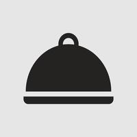 vektor illustration av servering ikoner, kockar, restauranger, dessert skålar.