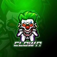 Clown-Esport-Maskottchen-Logo-Design