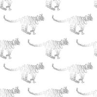 tiger seamless mönster vektor