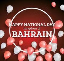 glad nationaldag i kungariket Bahrain. vektor