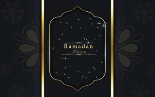 illustration ramadan kareem med element vacker och lykta koncept i mörk bakgrund. vektor