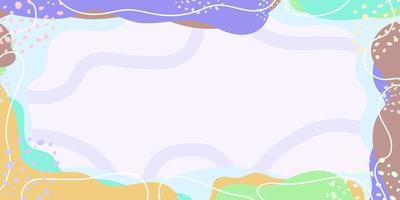 färgglad abstrakt bannerbakgrund med textutrymme vektor