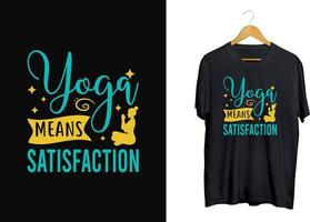 yoga t-shirt design, kreativ yoga dag t-shirt, yoga typografi skjorta vektor, professionell yoga pose unik stil vektor