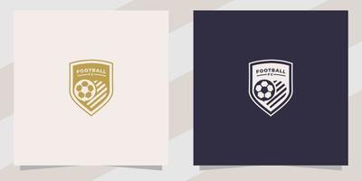 fotboll fotboll logotyp formgivningsmall vektor