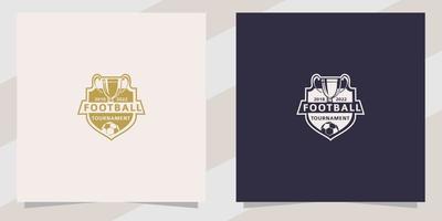 fotboll fotboll logotyp formgivningsmall vektor