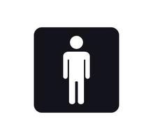 Menschen-Symbol, WC-Schild-Vektor-Logo-Vorlage vektor
