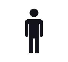 Menschen-Symbol, WC-Schild-Vektor-Logo-Vorlage vektor