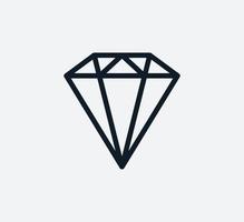 Diamant-Symbol-Vektor-Logo-Design-Vorlage vektor