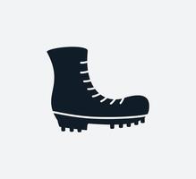 Militärschuh-Symbol Vektor-Logo-Design-Vorlage vektor