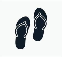 flip-flops ikon vektor logotyp formgivningsmall