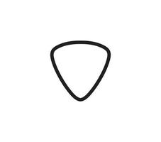 gitarr pick ikon vektor logotyp formgivningsmall