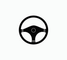 Lenkrad-Symbol Vektor-Logo-Design-Vorlage vektor