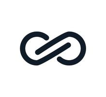 infinity ikon vektor logotyp formgivningsmall