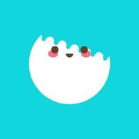 süße kostenlose Emoji-Illustration vektor