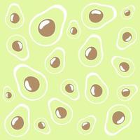 nahtlose musterillustration der avocado vektor