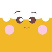 Emoji Illustration Vektor kawaii Ausdruck