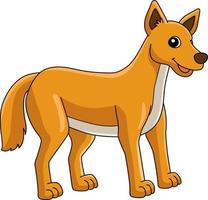 Dingo-Tier-Cartoon farbige Clipart-Illustration