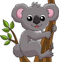 koala tier cartoon farbige clipart illustration vektor