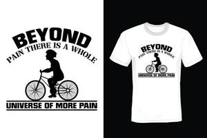 Fahrrad-T-Shirt-Design, Vintage, Typografie vektor