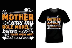 Mama-T-Shirt-Design, Vintage, Typografie vektor