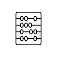 Illustration des manuellen Taschenrechners, Mathe-Symbol. vektor