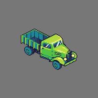 Farbiger Vektor Pixel Art Truck für Spiele