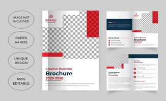 Business Bi-Fold-Broschürenvorlage vektor