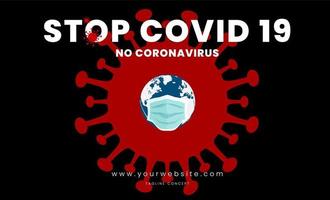 maske im gesicht zum schutz des corona-virus und covid 19 vektor