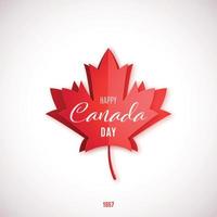 1. Juli, glücklicher Kanada-Tag. vektor