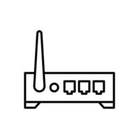 Designvorlage für isolierte Symbole des Routers vektor