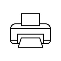 Drucker isolierte Symbol-Design-Vorlage vektor