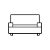 Sofa isolierte Symbol-Design-Vorlage vektor