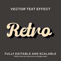 redigerbar texteffekt retro textstil premium vektor
