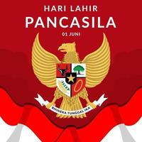 Pancasila Tag Illustration vektor