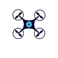 Vorlage Logo Symbol Drohne perfekte Markenlogo Drohne vektor