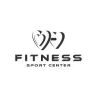 Liebes-Fitness-Logo für Fitnessstudios und Yoga-Studios vektor
