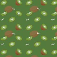 Ein nahtloses Muster mit Kiwi, Vektorillustration, Folge 10 vektor
