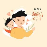 glückliche Vatertagsvektorillustration