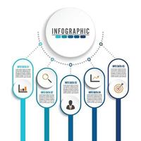 abstrakt infographics nummer alternativ mall. vektor illustration. kan användas för arbetsflödeslayout, diagram, alternativ för affärssteg, banner, webbdesign.