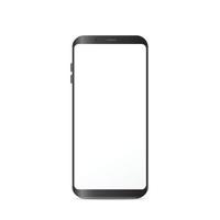 Smartphone-Vektorillustration der neuen Generation lokalisiert auf weißem Hintergrund. vektor