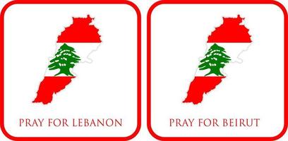 bete für den libanon und bete für beirut vektorillustration. Libanon-Flagge vor massiver Explosion. Design für Menschlichkeit, Frieden, Spenden, Wohltätigkeit und Antikrieg vektor