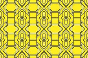 gelbes abstraktes modernes geometrisches Formmuster nahtloses Hintergrundvektordesign. vektor